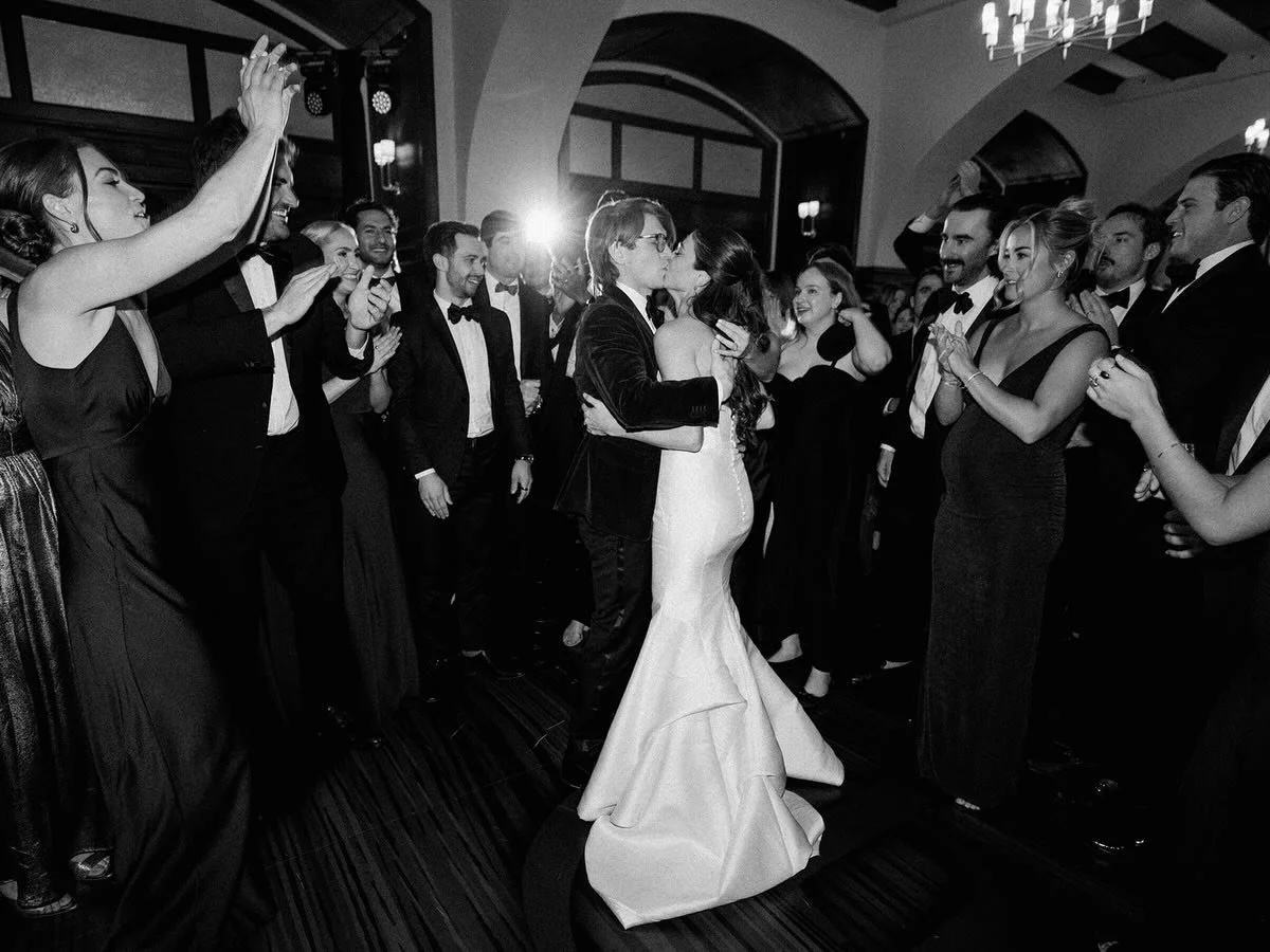 Reception moments. The big dances, your guests gathering around you, the speeches, and the little hand holds.⁠
.⁠
.⁠
.⁠
Planning @julianneyoungweddings⁠
Photographer @miltonphoto⁠
Venue @fairmontcll⁠
Florist @flowersbyjanie⁠
Rentals &amp; Custom Deco
