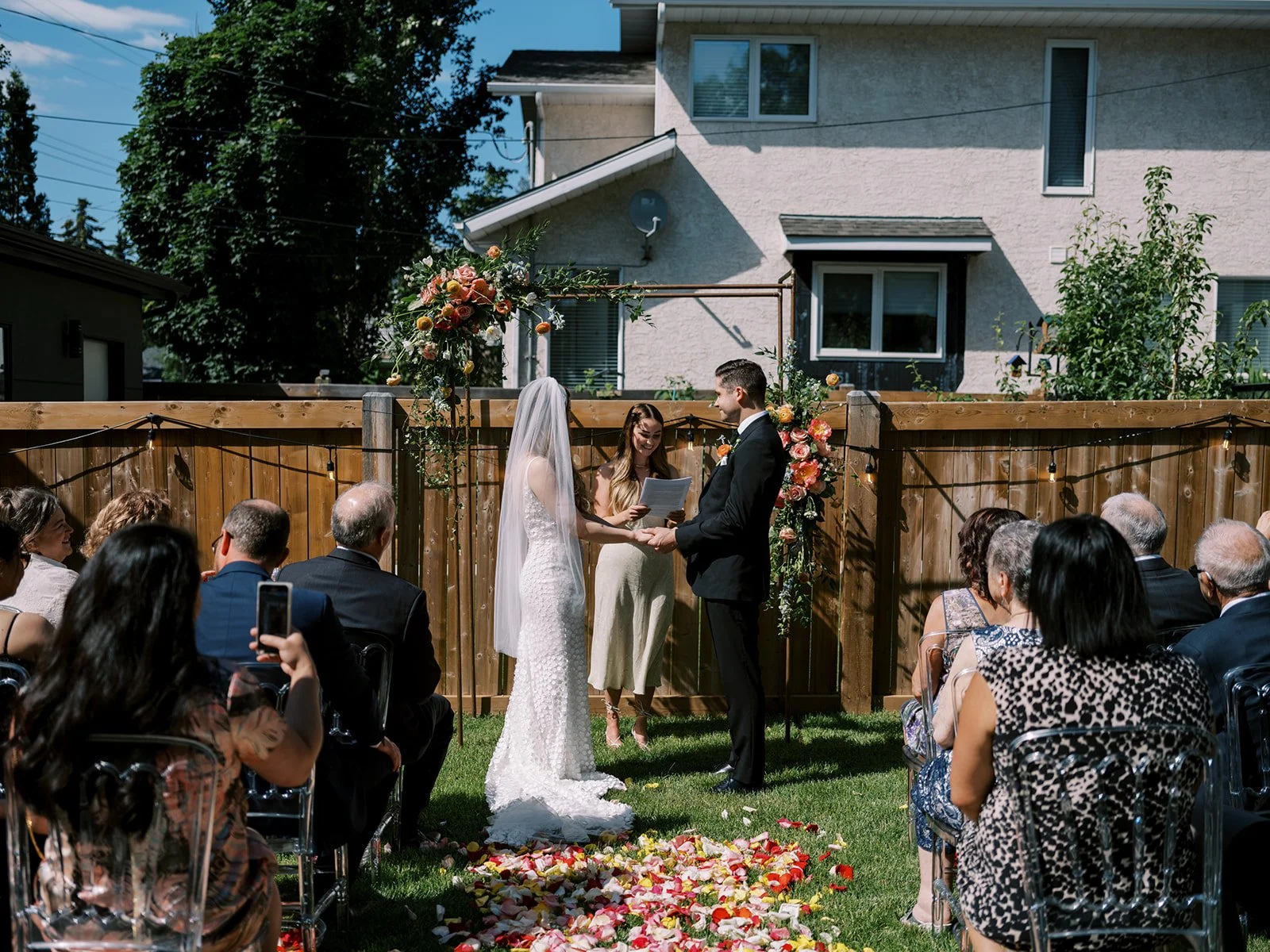 edmonton backyard wedding