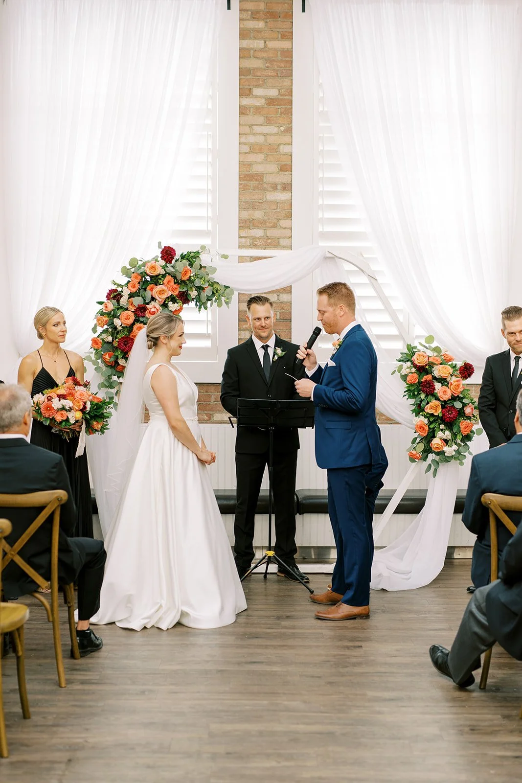 Rodneys Oyster House wedding ceremony calgary