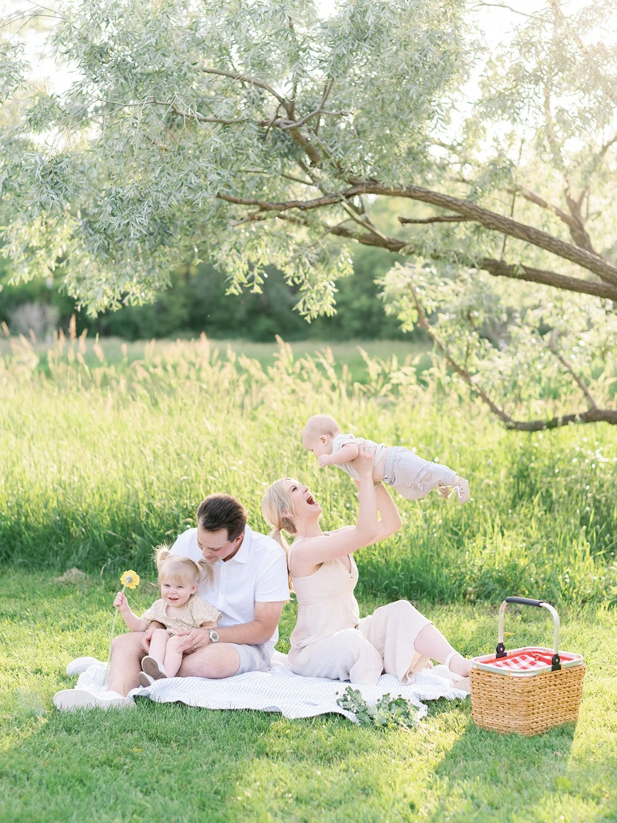 Summer picnic family session