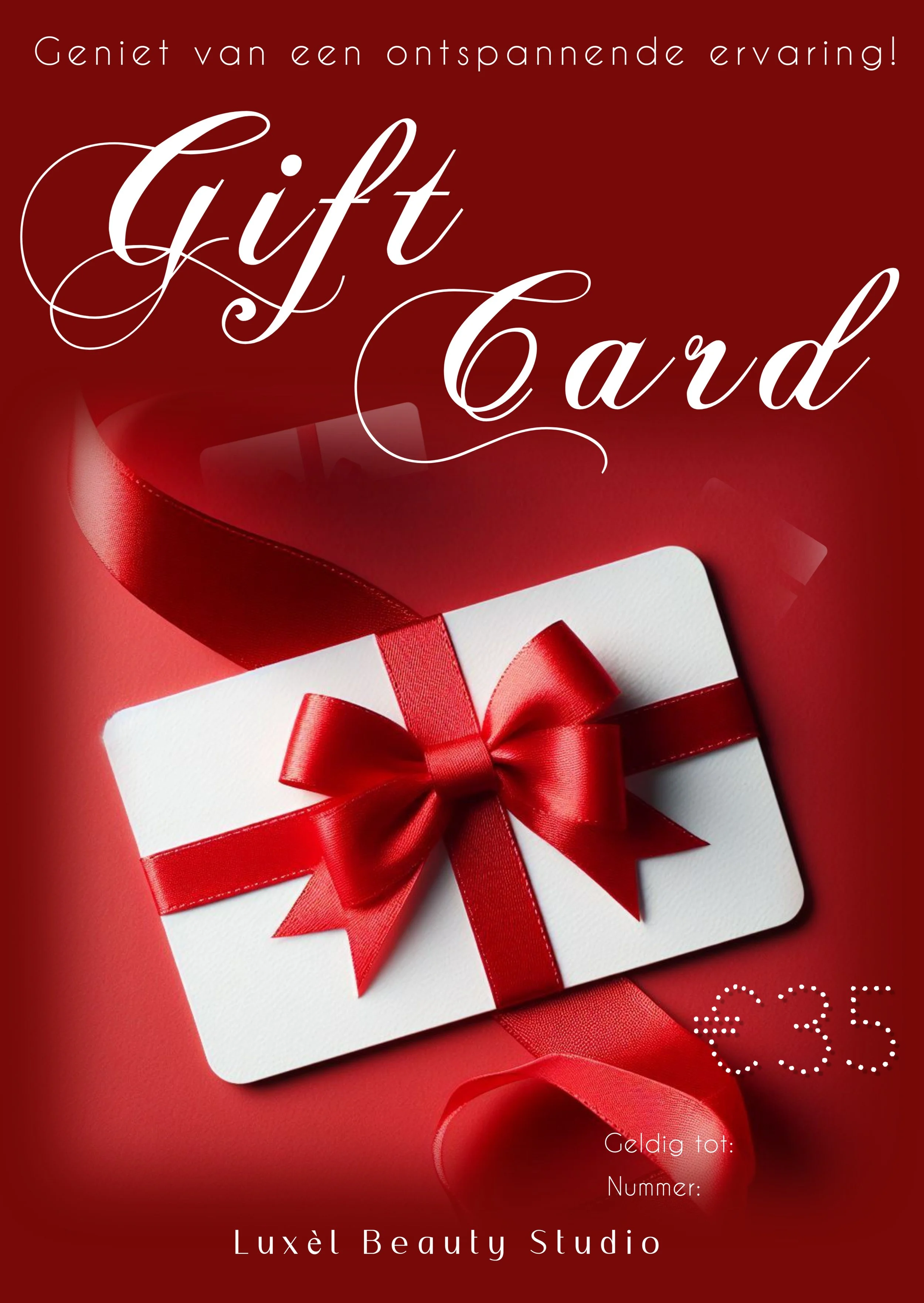 cadeaukaart van 35 euro voor ontspanningsmassage  cadeaubon van 35 euro voor wellness salon