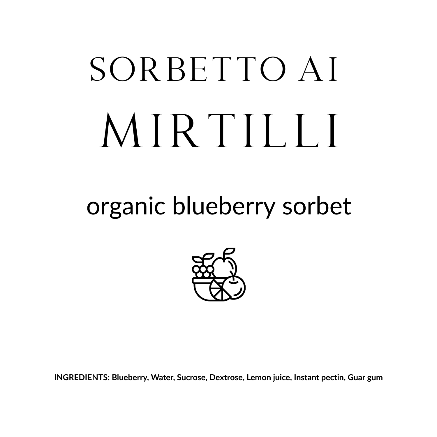 Sorbetto ai Mirtilli