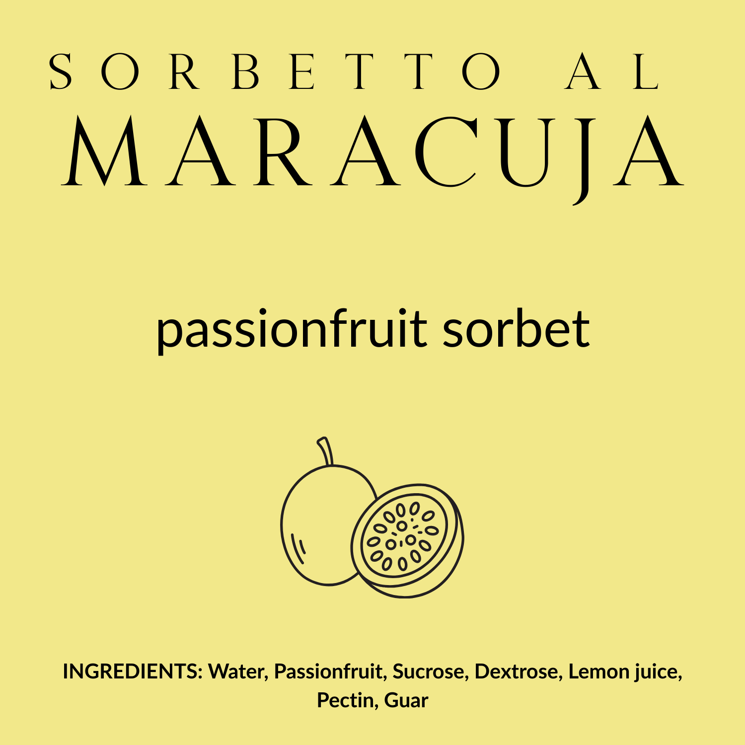 Sorbetto al Maracuja