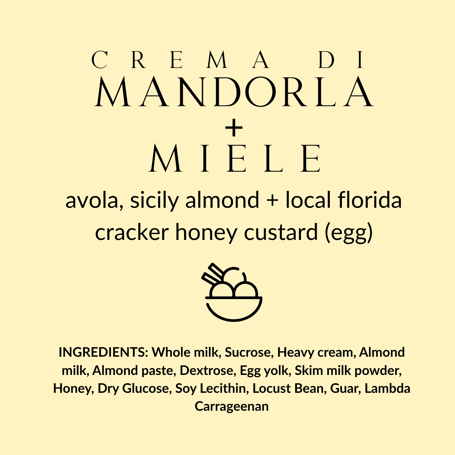 Crema di Mandorla d'avila + Miele Locali