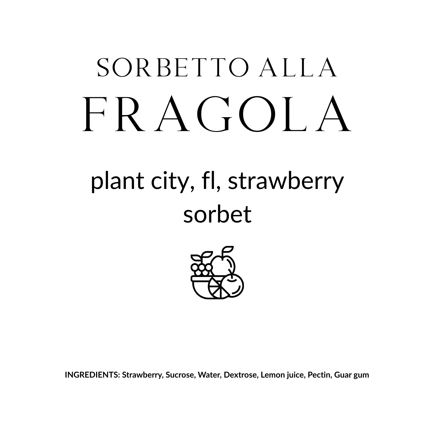 Sorbetto alla Fragola