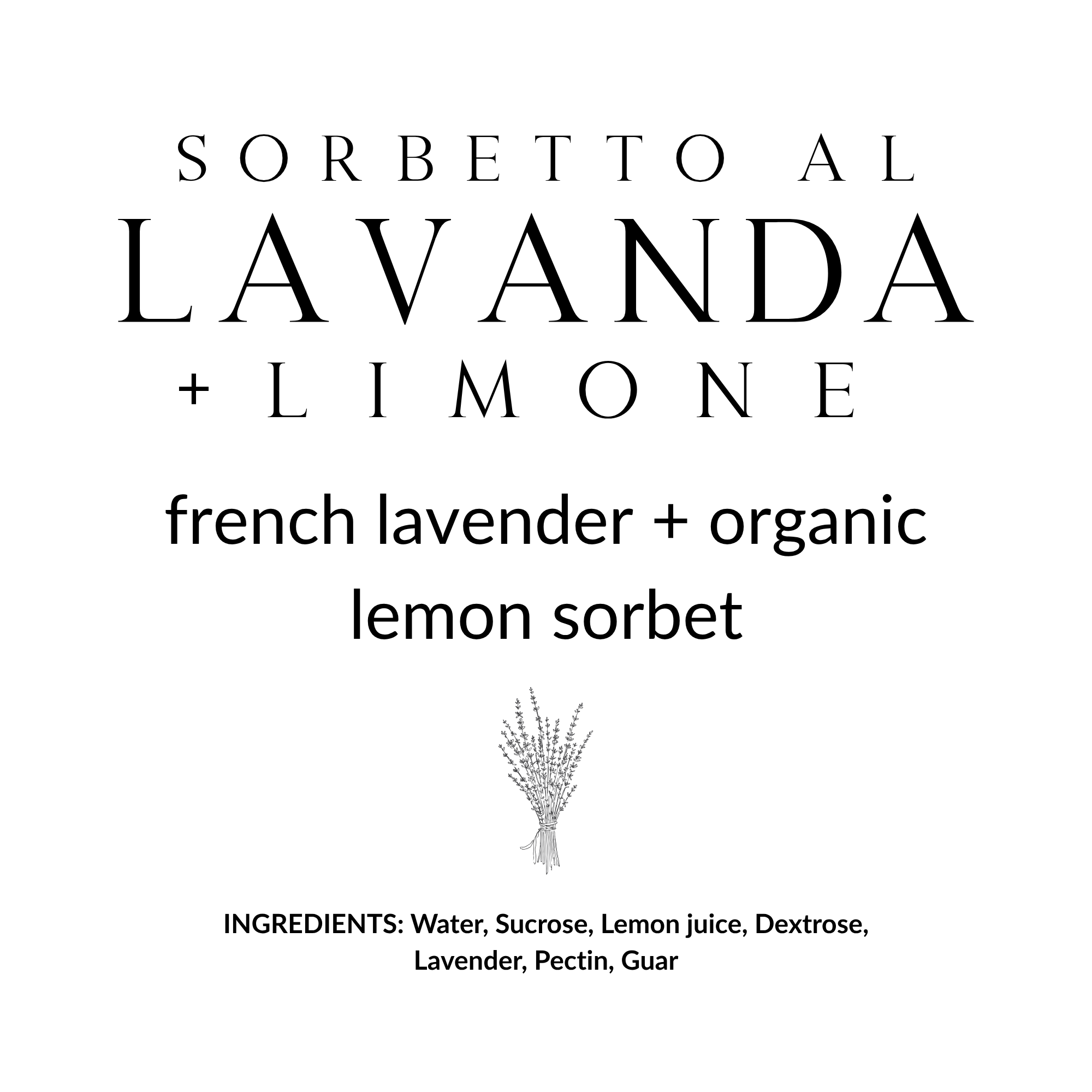 Sorbetto al Lavanda + Limone