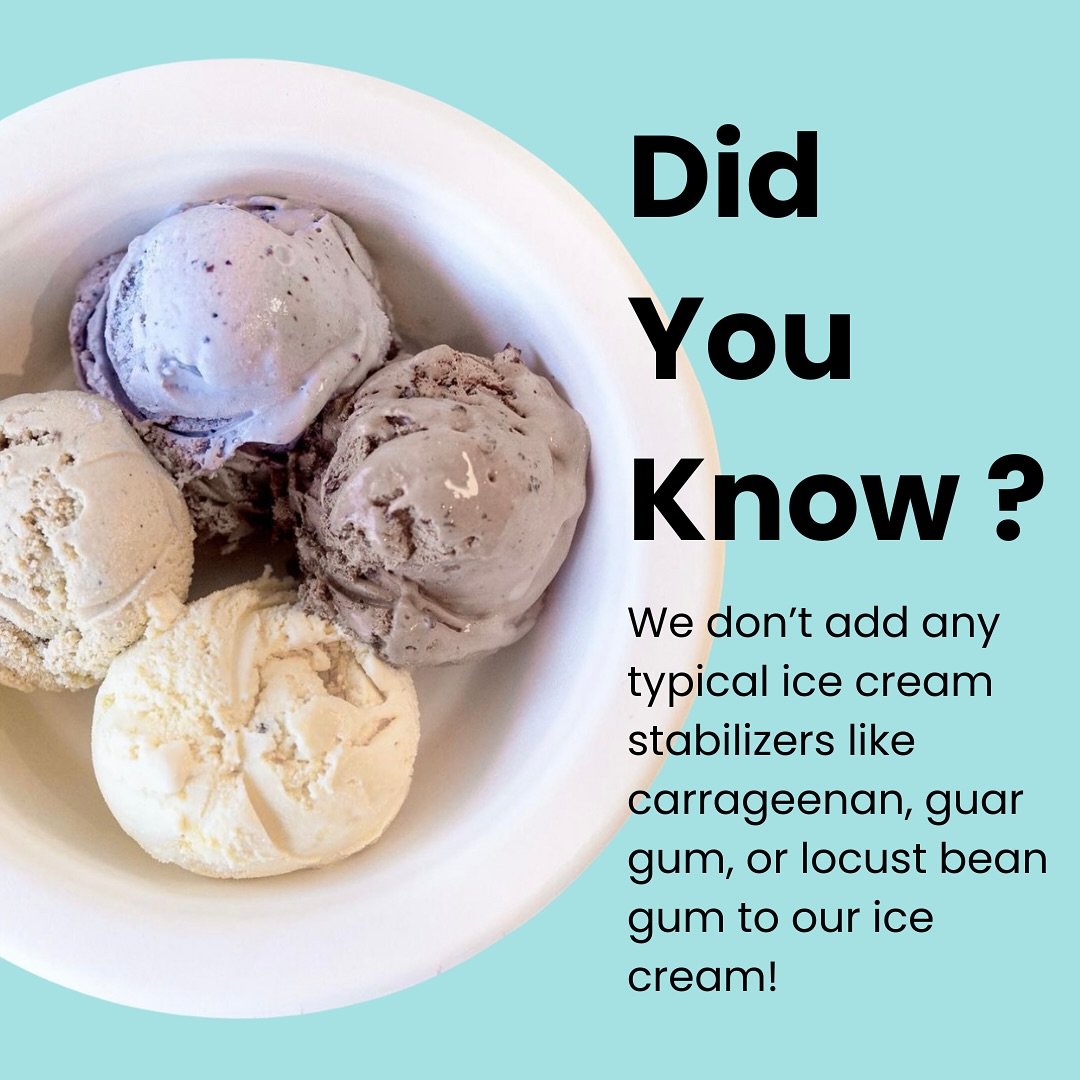 That&rsquo;s right, no stabilizers at JoJo&rsquo;s! Our ice cream is *NOT* chewy. And, it melts quickly like ice cream should.

We don&rsquo;t use any stabilizers so it&rsquo;s the kind of ice cream you can make at home with ingredients you already h