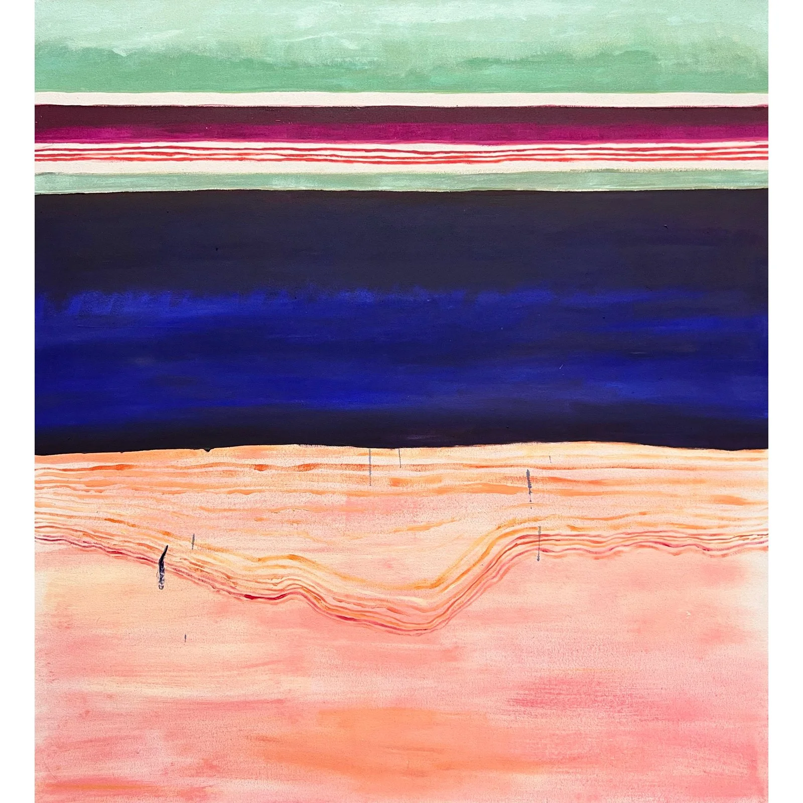 Collapsed Seascape Original Oil Painting by Toby Wills-Hart