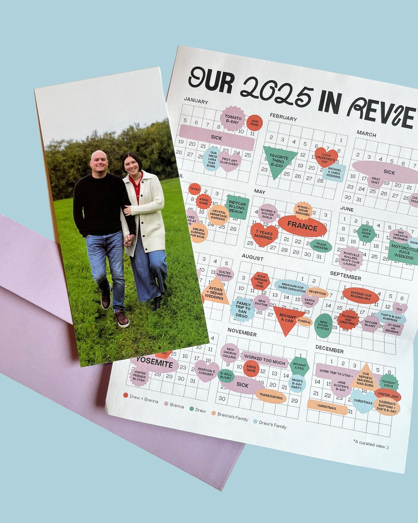 Merry &amp; Bright! ✨ We had a lot of fun looking back on the year to make this special 2025 review.* Zoom in to see what we were up to. 

I realized when I get sick, it&rsquo;s for a while and then Drew is invincible. Haha

Merry Christmas and a Hap