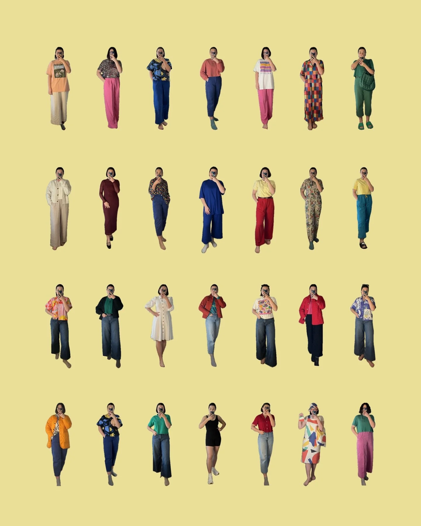 Fit check 🧈

Some fav shops:
@nettlestudios 
@dressedinlala 
@everlane 
@nooworks 
Lots of secondhand!!

#fashion #dopaminedressing #colorfulfashion #ootd #fitcheck