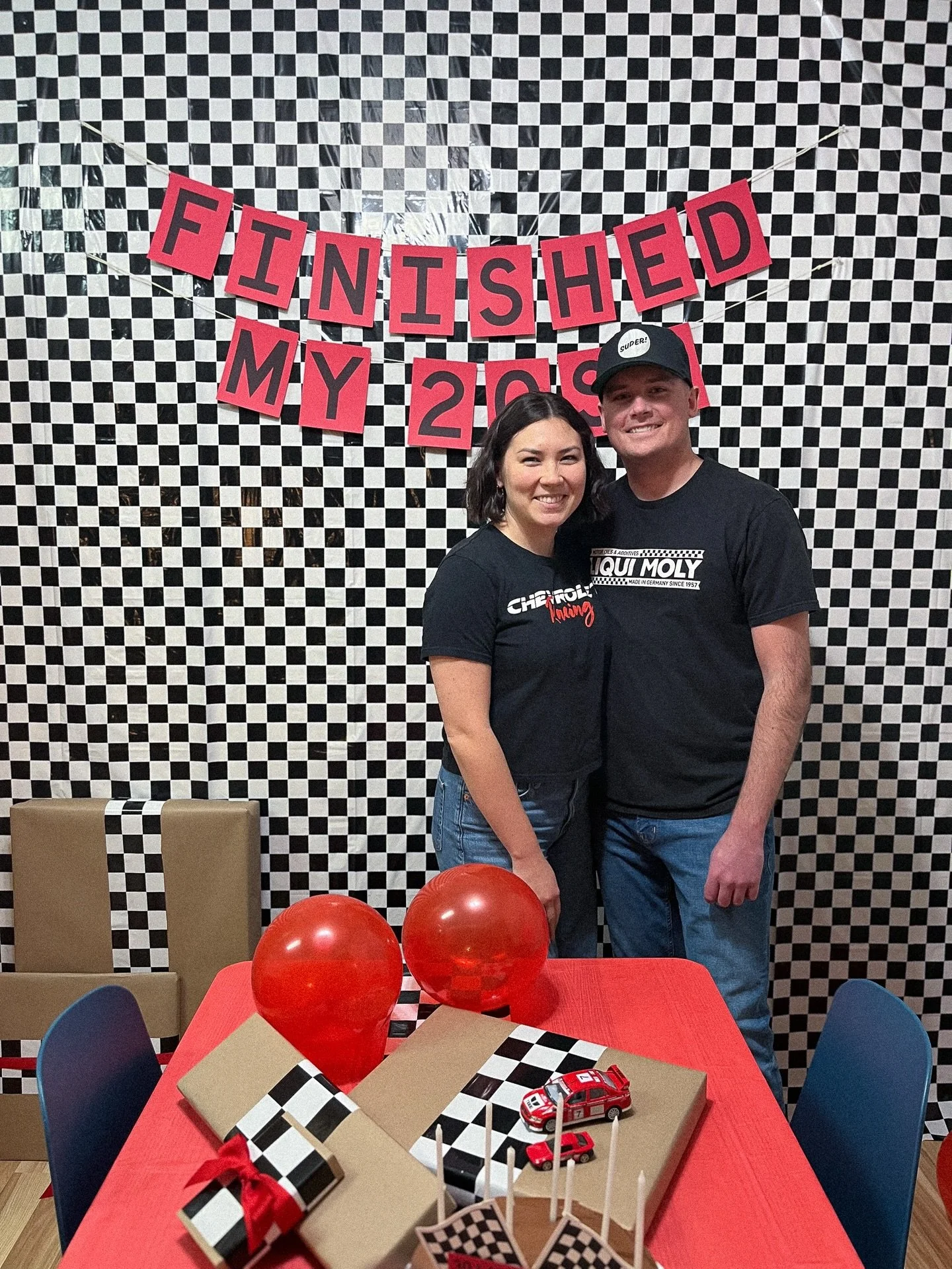 Drew finished his 20s! 🏁 Eek, so excited about how this turned out. 30 is a big deal and I wanted to make it a special one. He said it&rsquo;s my best work ever. ❤️🏁

Fun details:
⭐️ The typeface I used is the same one used on highway signage.
⭐️ T