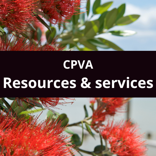 CPVA Resources and services with pohutukawa tree in the background