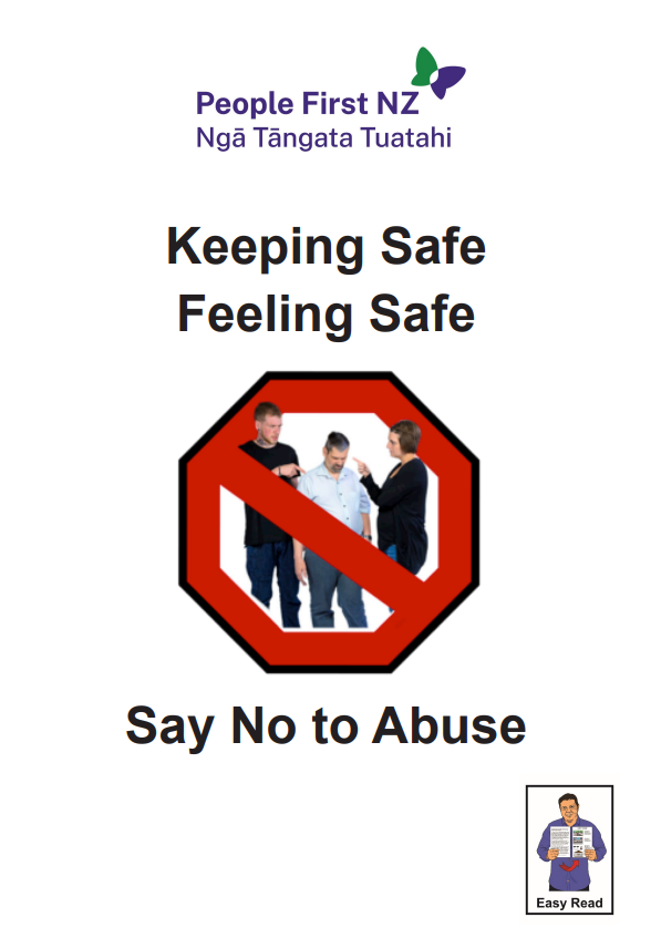 eeping safe feeling safe: Say no to abuse easy read document cover photo