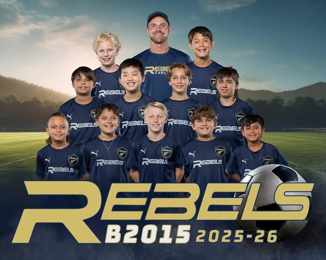Say hello to our Rebels Carlsbad B2015 team! Currently on fire with a 2-game win streak and ready to keep it going! Huge thanks to Coach @cobi.13 for your unwavering commitment and top-notch training this season! This team is all about hard work and