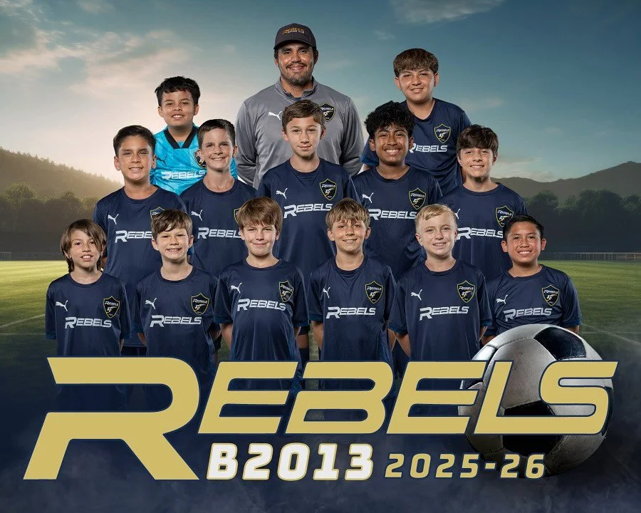 Say hello to our Rebels Carlsbad B13 team! They're on fire after a fantastic win this week. Proud of these athletes and thankful for Coach Mario's expertise!