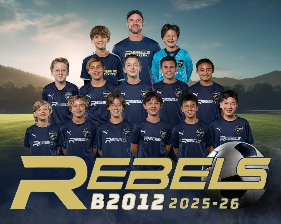 Let's hear it for the Rebels Carlsbad Boys 2012 team! ⚽🔥 They dominated the field with a 5–1 win this weekend! Their hard work and perseverance are truly shining through. Thanks to Coach Cobi for his guidance and support—great job, team!