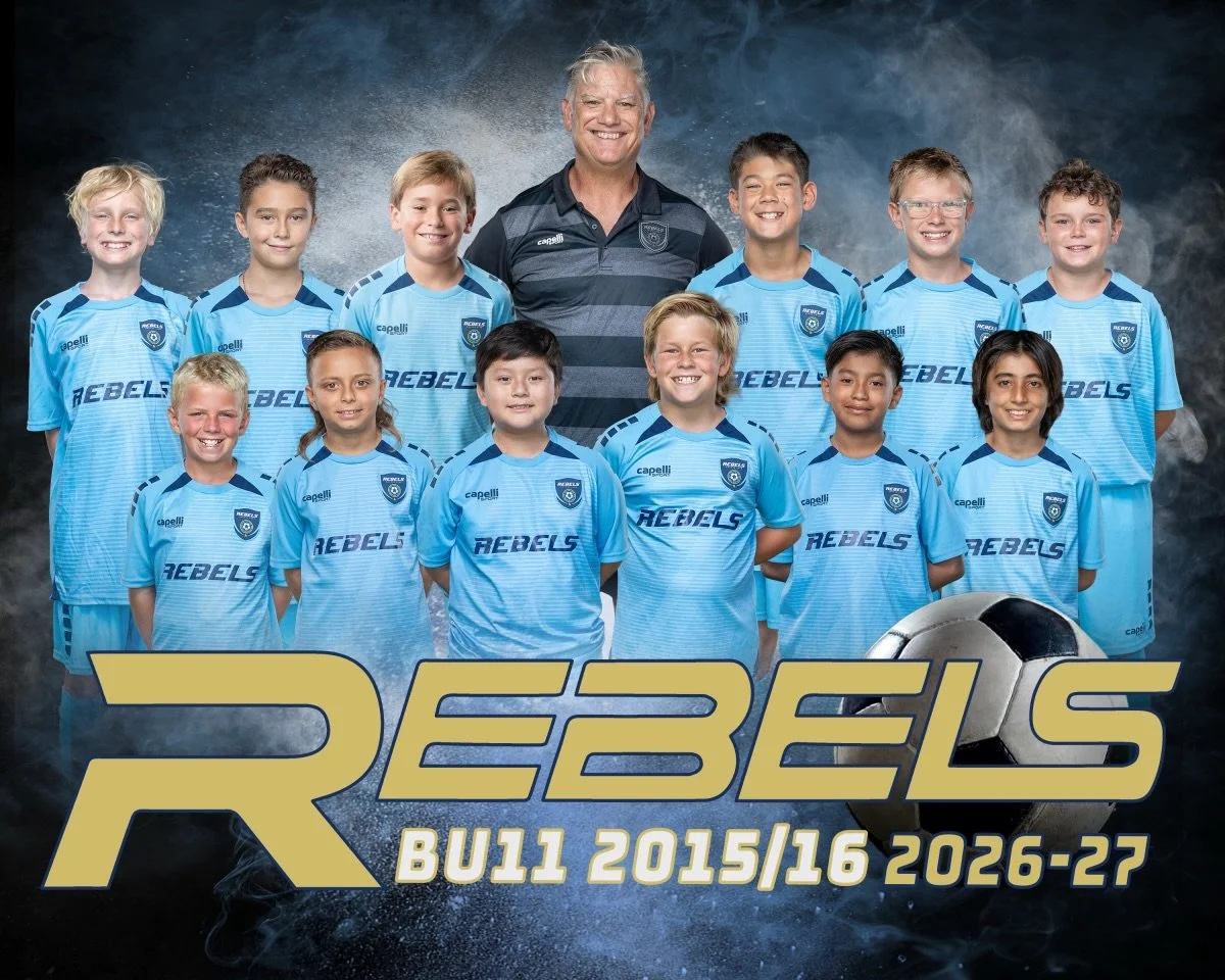 Meet our Rebels Carlsbad BU11 team and Coach Joe! 

They have been training together with Coach Joe&rsquo;s extensive coaching experience to develop their understanding of the game, improve their technical and tactical abilities, and create a strong 