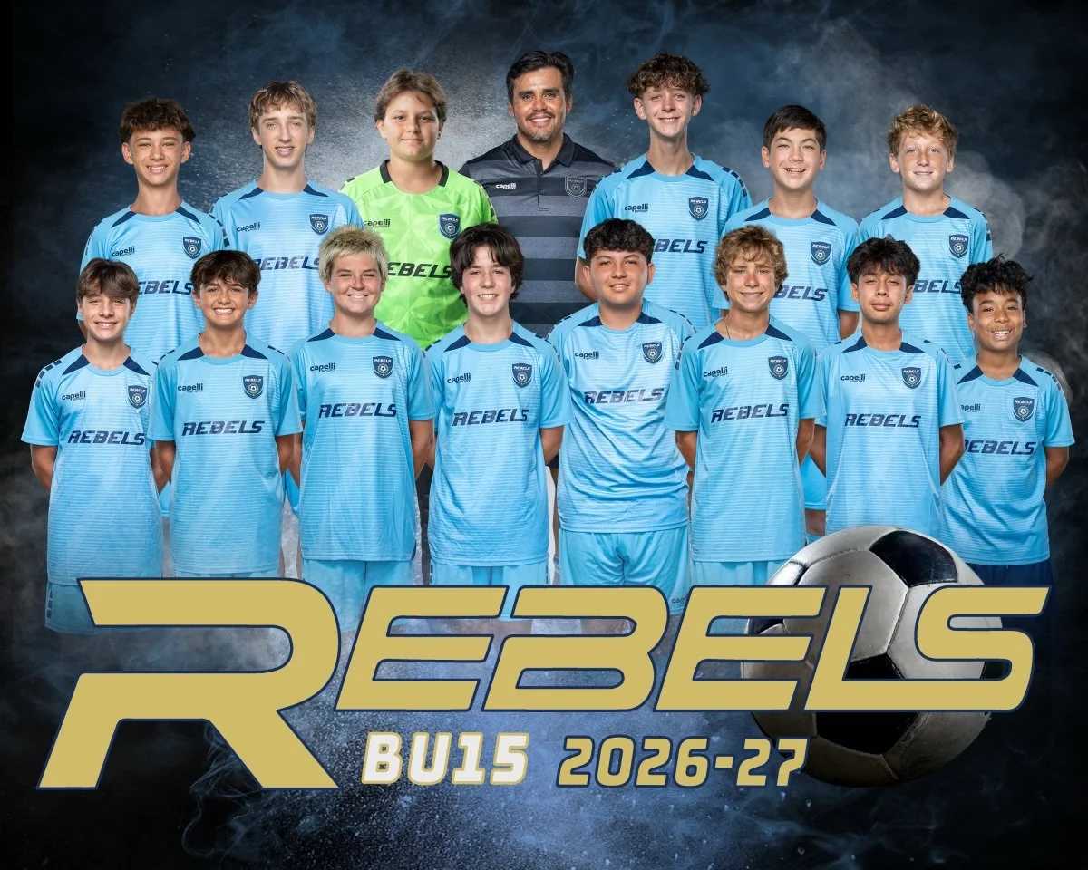 Meet our Rebels Carlsbad BU15 team and Coach Mario!

This newly formed team has been determined to get results every weekend. Despite competing against Flight 2 teams that are already established, they have been fighting hard through this uphill batt