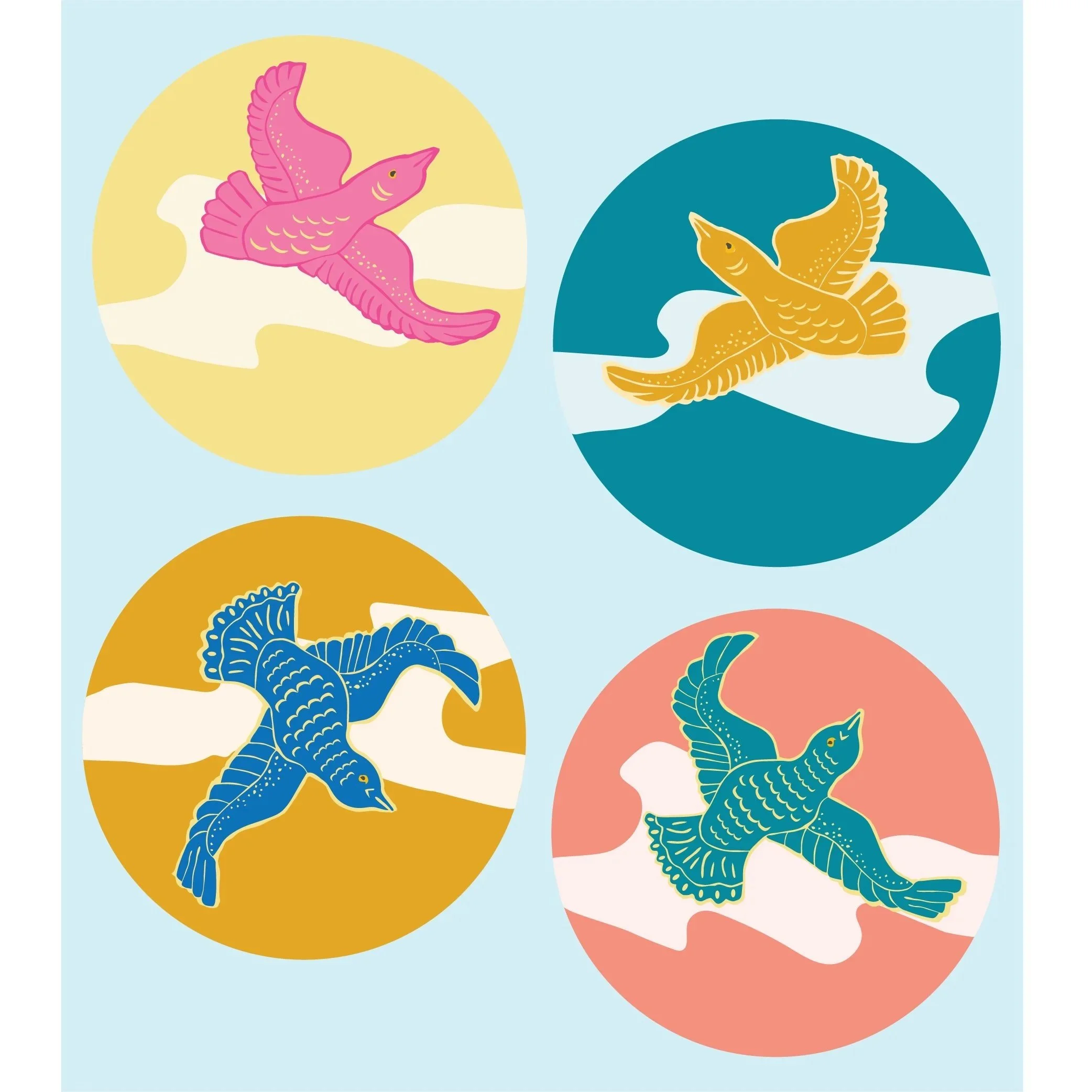 Flying Free Sticker Sheet - coming soon