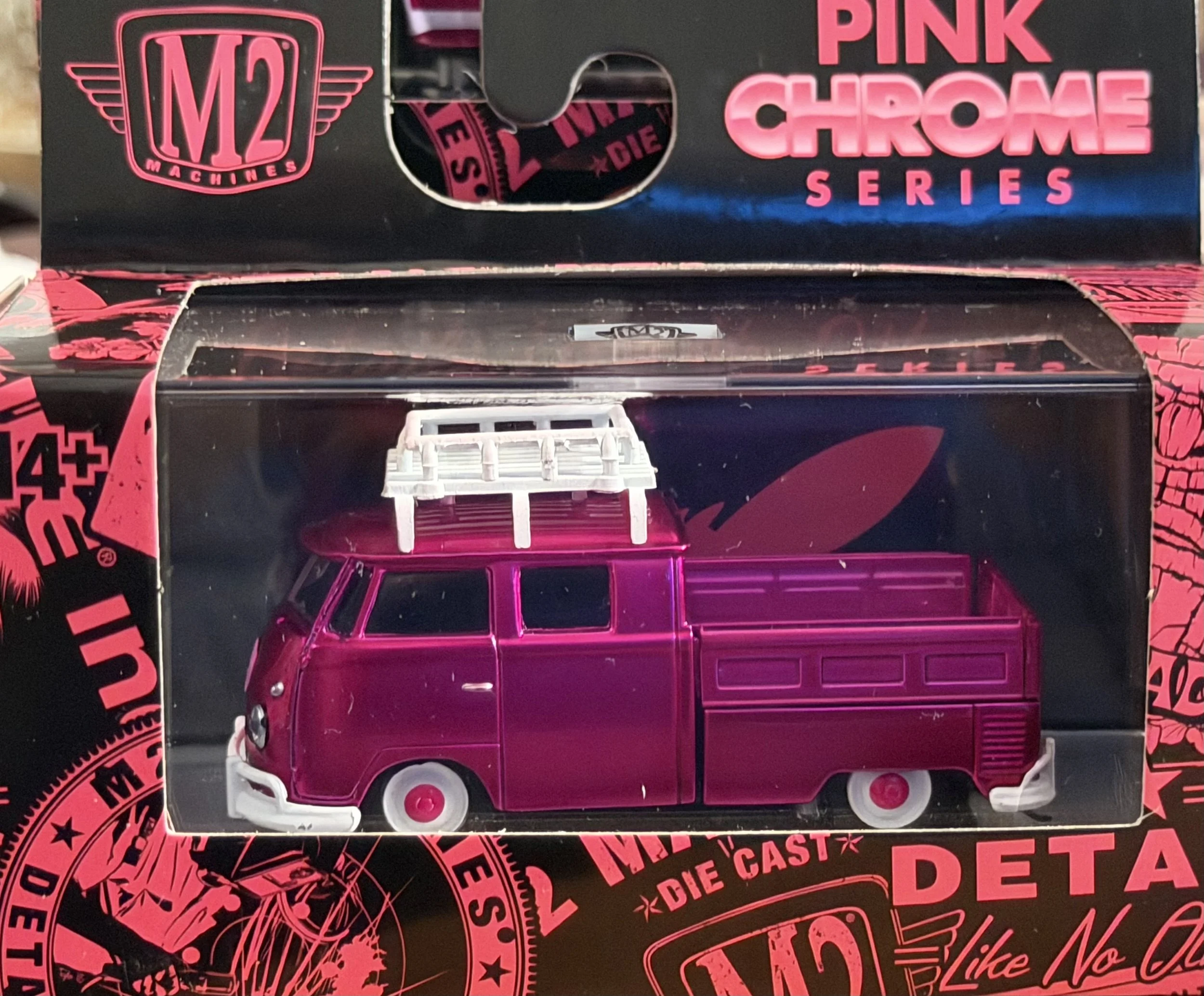 1959 VW DOUBLE CAB TRUCK PINK CHROME