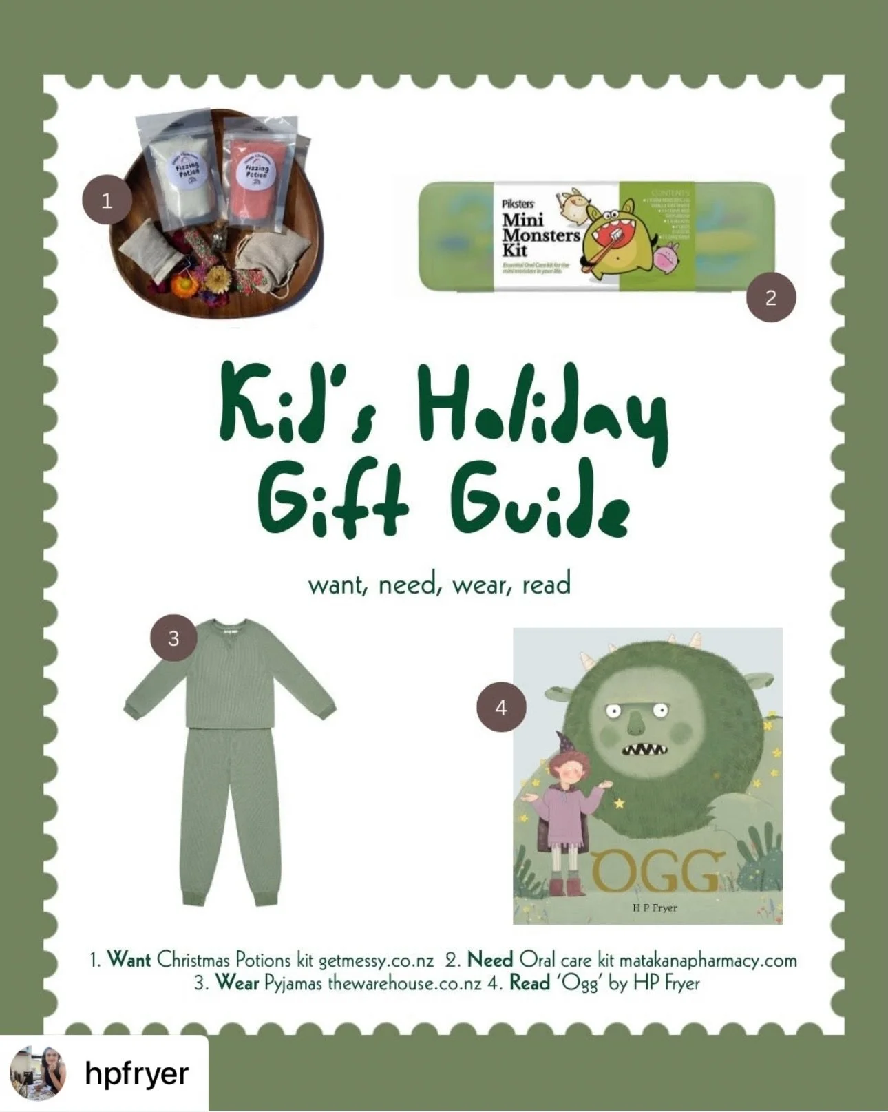 How cool is this!!! Love these holiday gift guides from the very talented @hpfryer &hellip; swipe across to see what essentials - want, need, wear, read - are matched with Welcome to Miracle (perfectly, I might add!).

reshare_app &bull; @hpfryer All