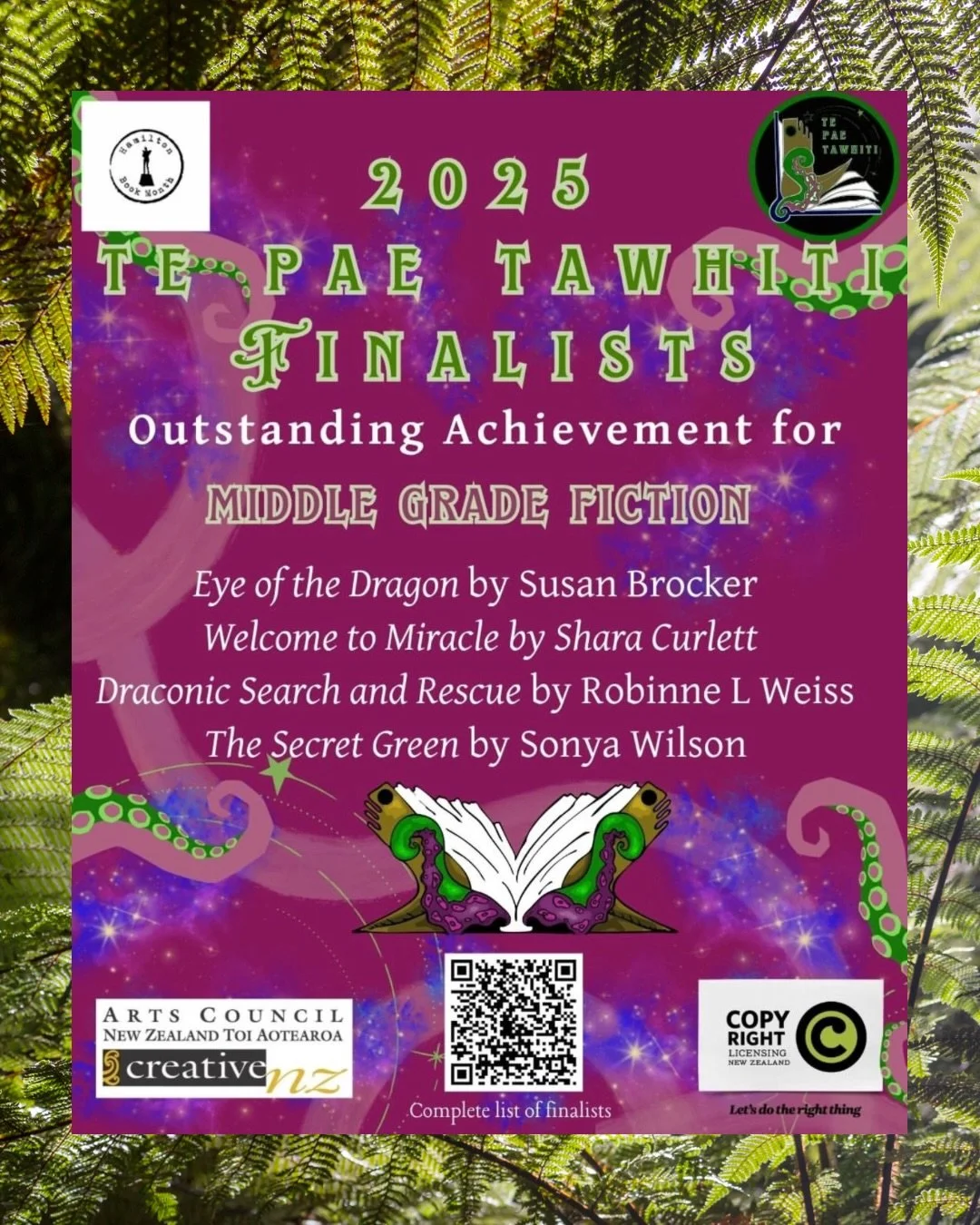I&rsquo;m so excited! Welcome to Miracle is a finalist in the Te Pae Tawhiti Awards! Te Pae Tawhiti Awards is a SpecFicNZ initiative to celebrate and inspire speculative fiction writers from Aotearoa and the Pacific Islands.

I&rsquo;m so grateful to