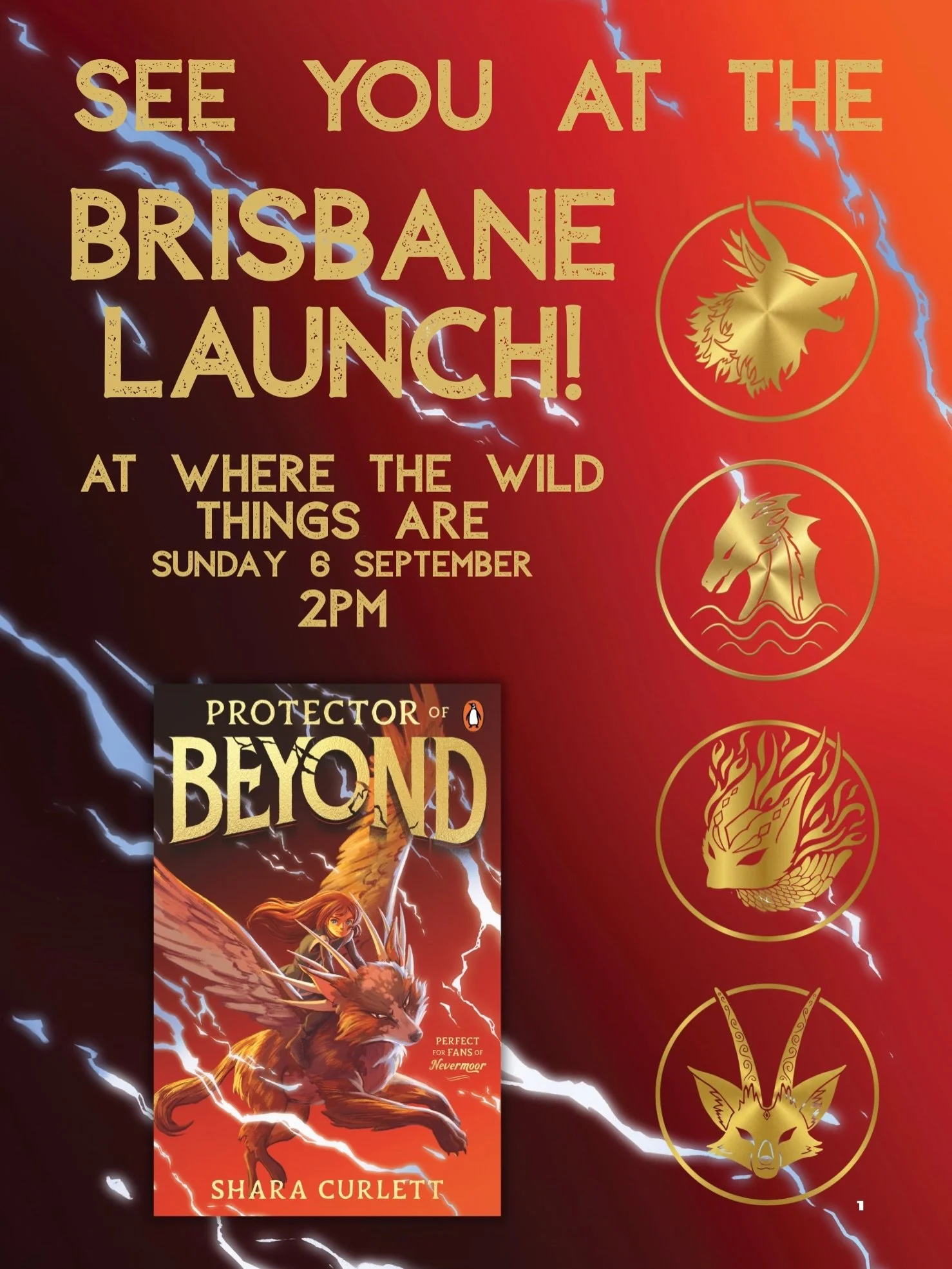 THIS Sunday 6 September I&rsquo;m flying over to Brisbane from NZ where we will be launching PROTECTOR OF BEYOND at Where The Wild Things Are, and I hope you can make it!

Superstar publisher, author AND illustrator Bethany Loveridge and I will be ta