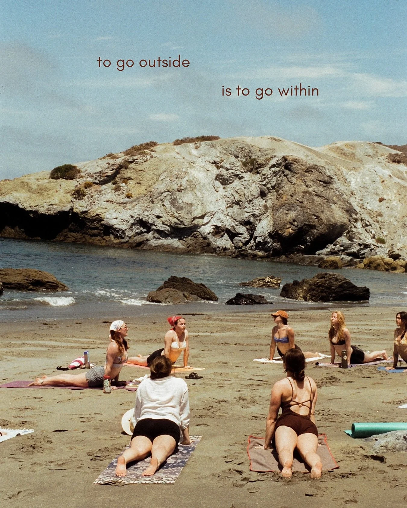 to go outside is to go within 💭

yoga is a tool in the human experience; an invitation to turn inward, to move physically and mentally into a state of awareness. it helps us show up to life with greater presence and intention.

just as yoga supports