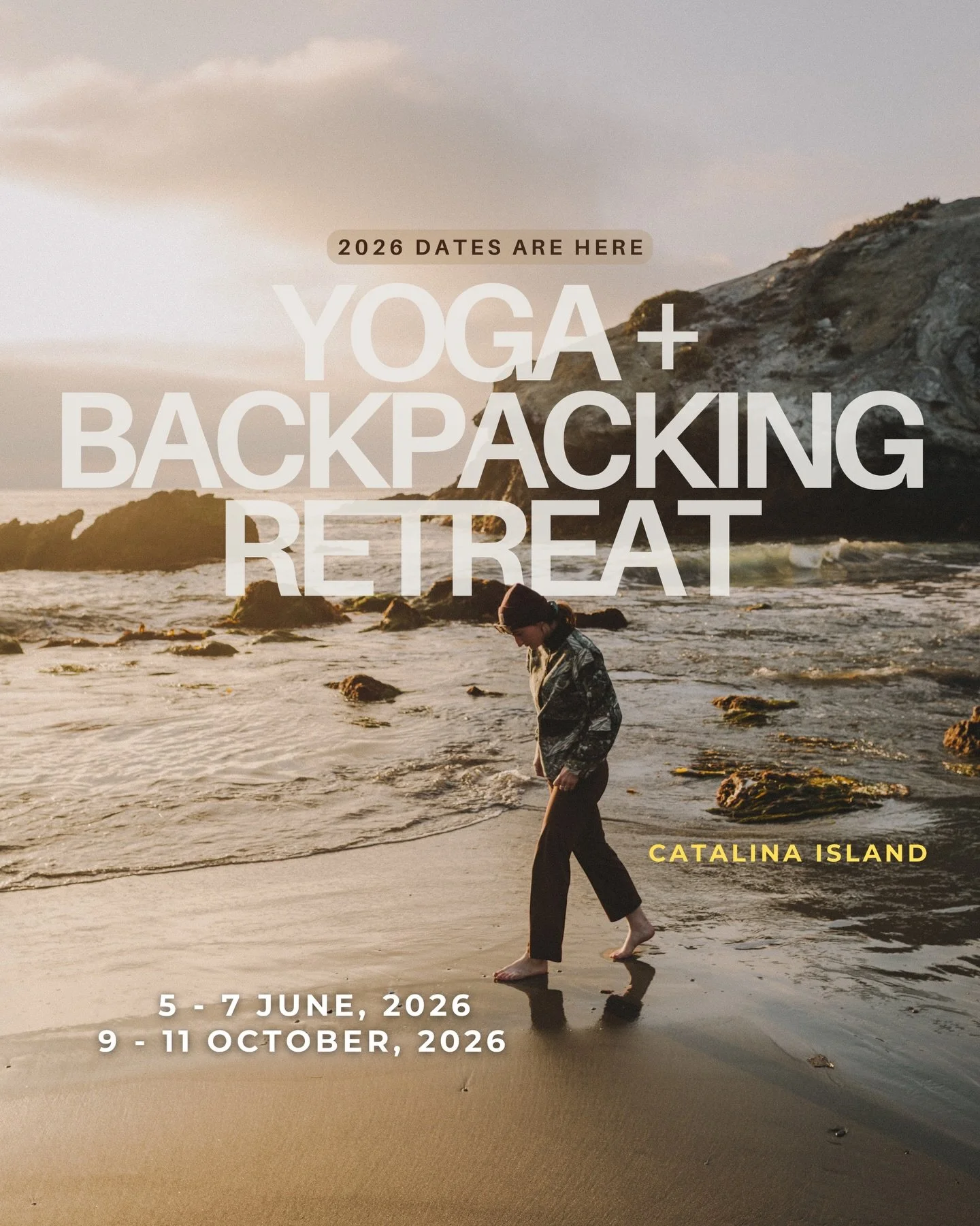 A few days off the grid in 2026. Backpacks, yoga, ocean air, coastal trails, and good company.

Each trip starts with a Backpacking 101 session so everyone arrives confident and prepared. We make the outdoors accessible, giving you space to connect w