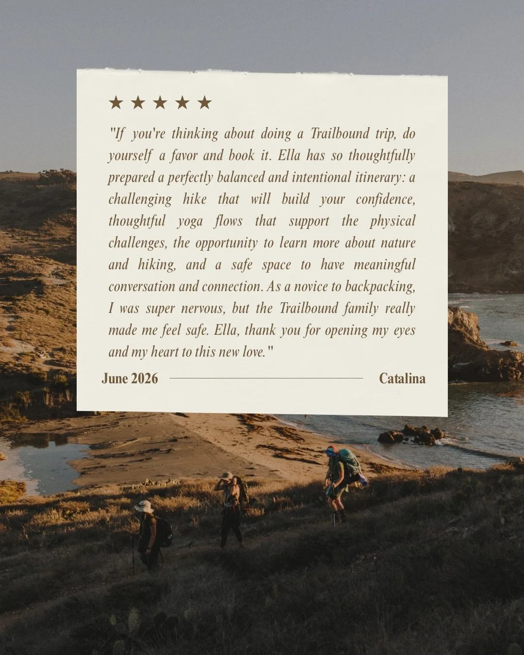 Looking back through our trip feedback &amp; testimonials&hellip;that just made me cry happy tears!!

Getting to share women&rsquo;s first or early backpacking experiences is the gift of a lifetime. There is truly nothing more special than watching s