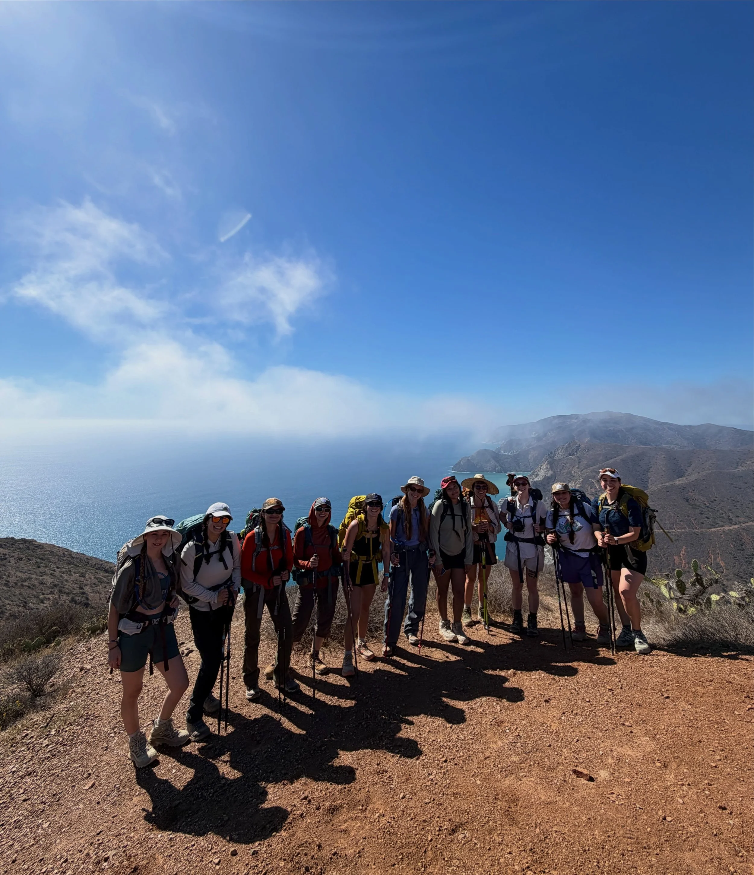 welcomed ten amazing ladies, including eight first-time backpackers on the Catalina trip this October! 

we also weathered the first big storm we&rsquo;ve had on a @trailboundyoga Catalina trip. We were blessed that the heavy rains avoided our part o