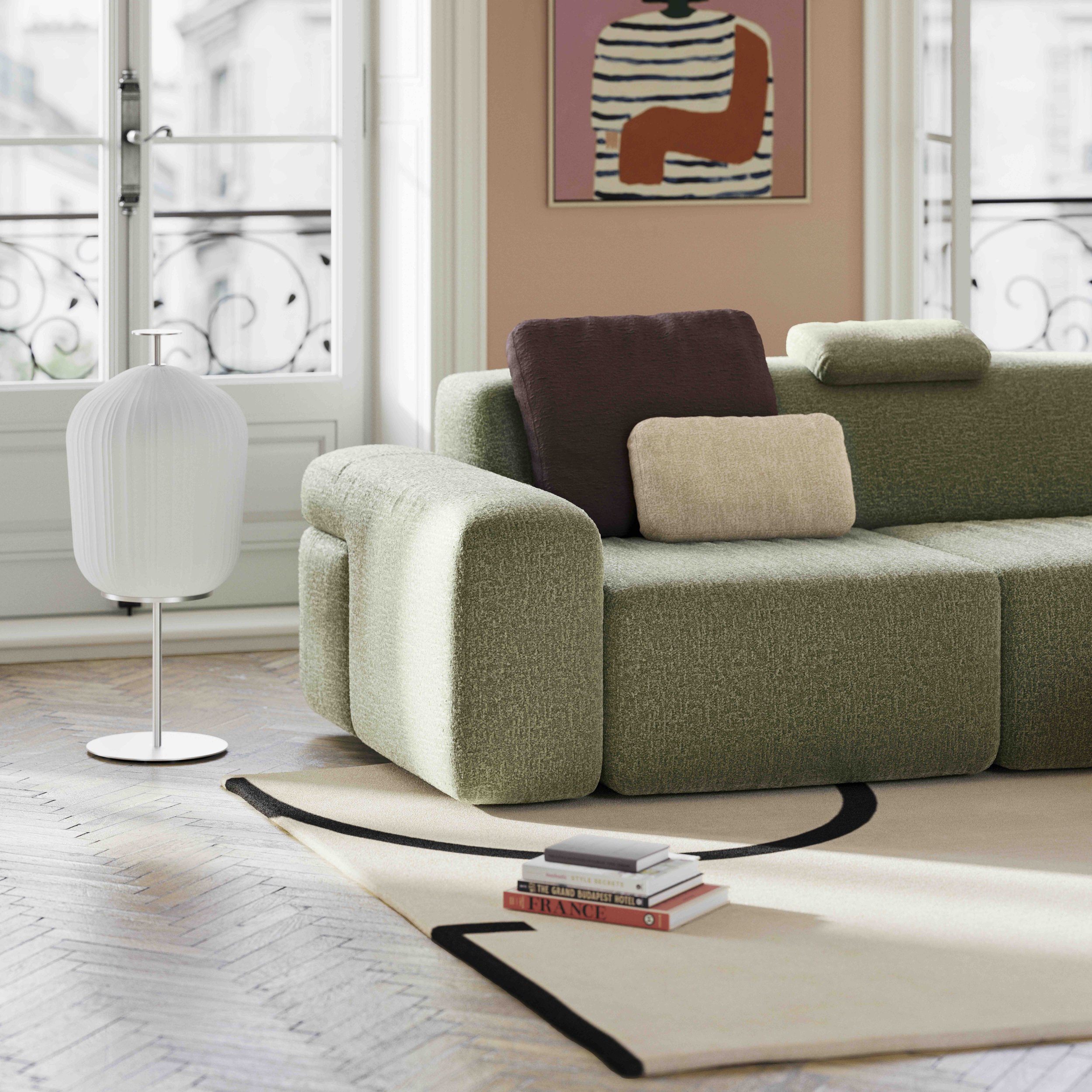 ClassiCon-apartment-hero-plissee-floor-lamp-faubourg-rug-soft-stone-sofa-cushion-image-reawote.jpeg