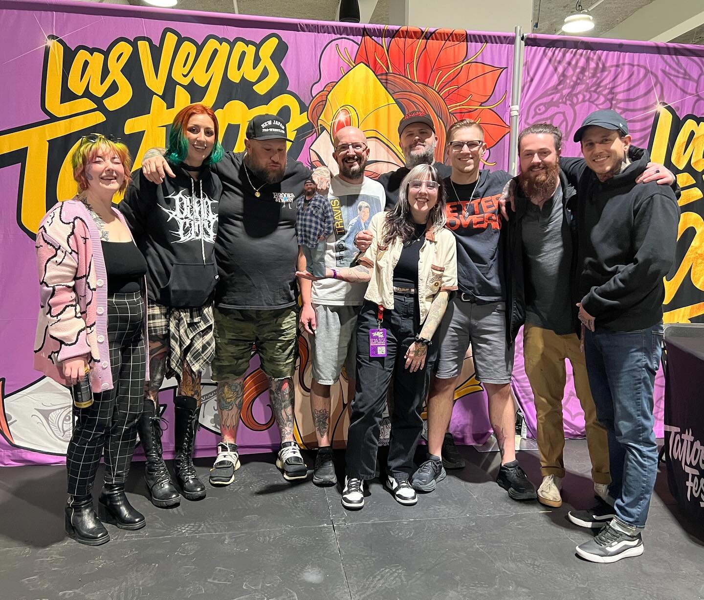 Ending our convention season for the year with @lasvegastattoofestival - so incredibly thankful for the @studio13tattoo team!  @thejakethirteen @jesfarris @johnfarris @quinnvstheworld - you guys have put on amazing shows and we are forever grateful. 