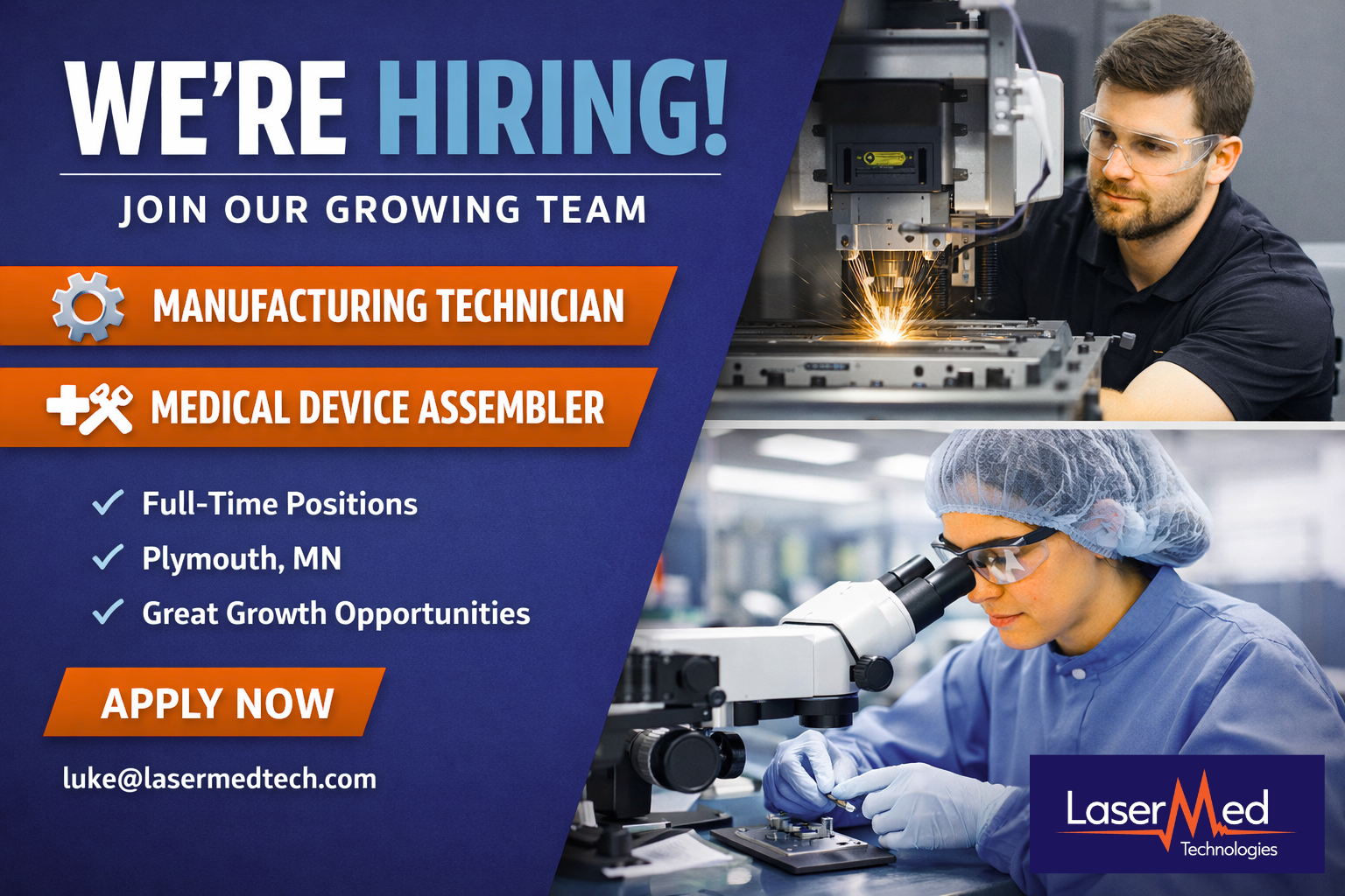 Join Our Team: LaserMed Technologies is Hiring!