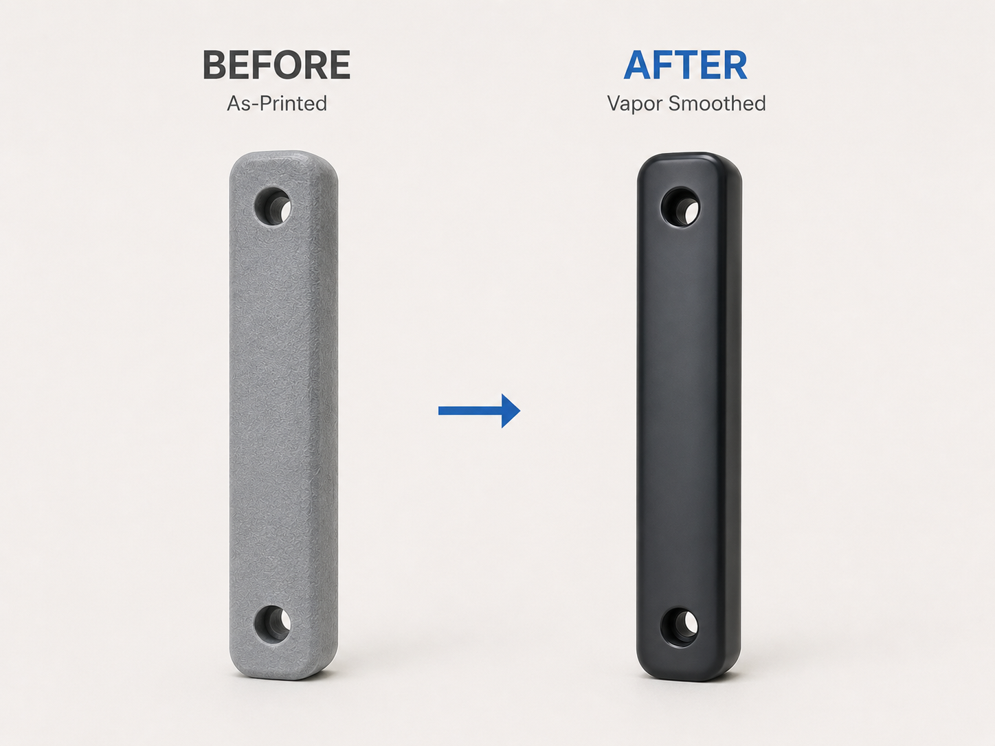 Injection Mold Quality SLS 3D Printing with Vapor Smoothing