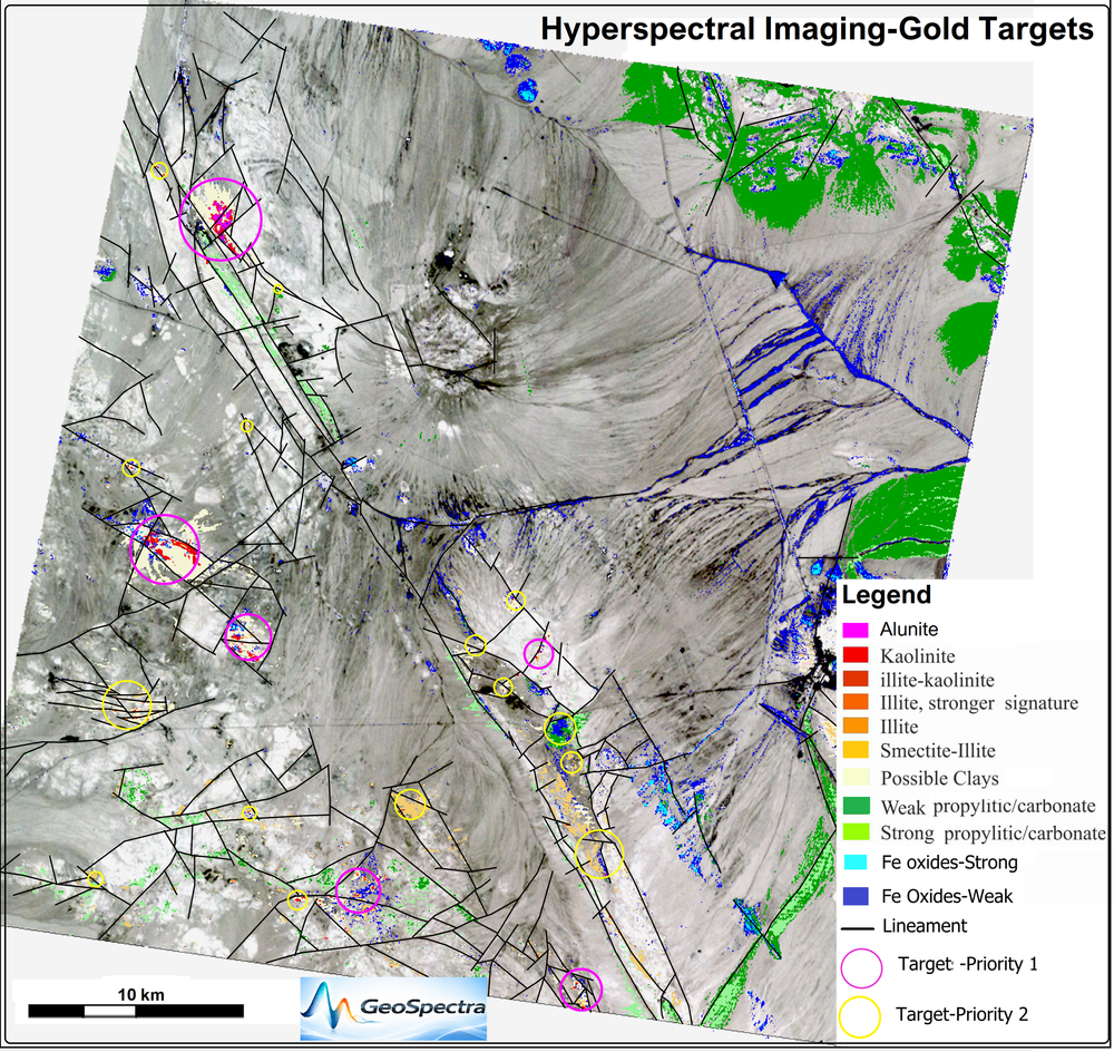 Enmap Rgb Gold Mineralization Targeting | EnMAP Hyperspectral Study — GeoSpectra