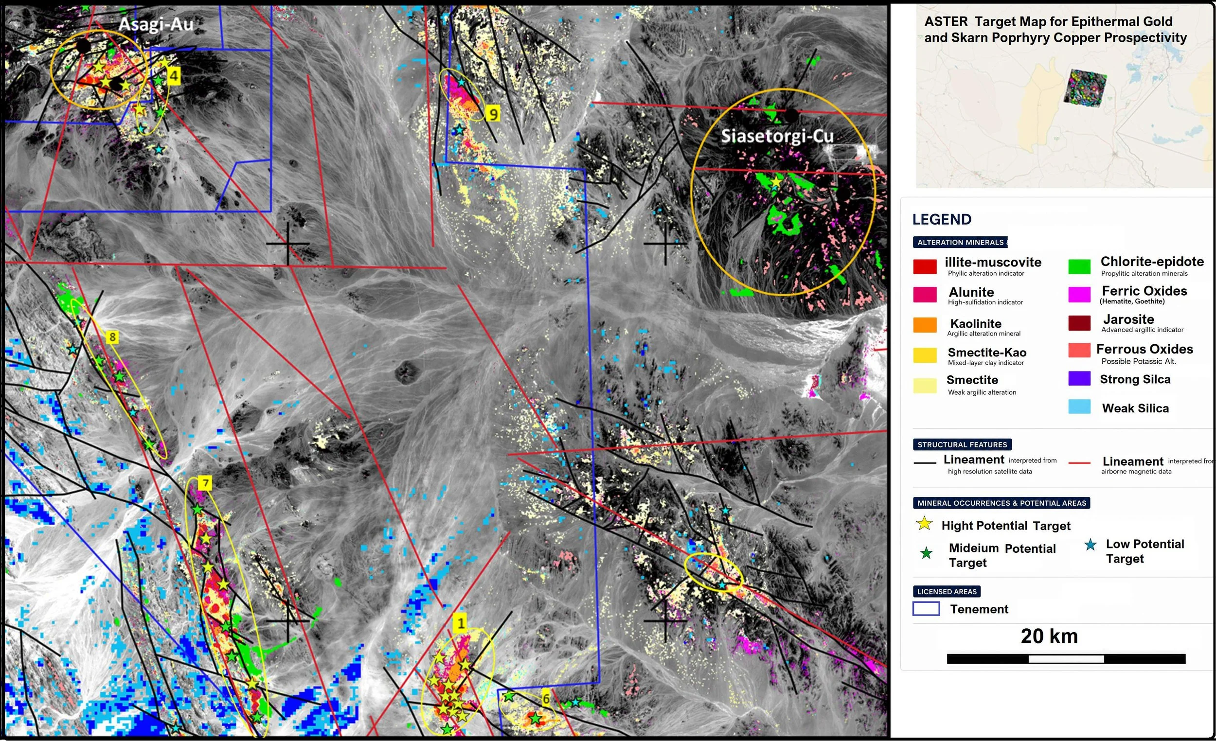 Aster Target Map