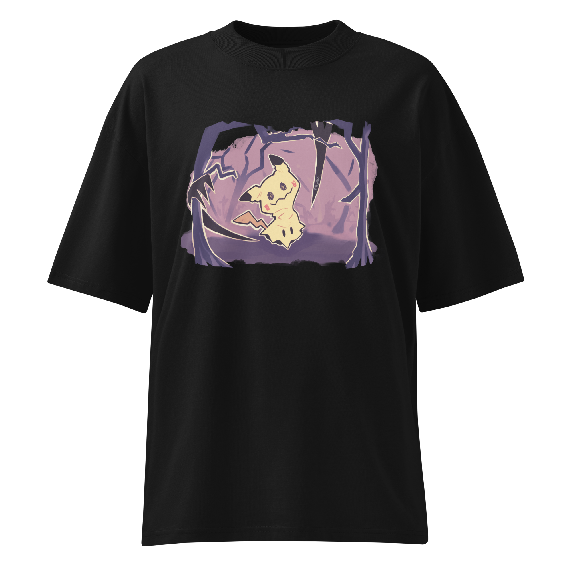 unisex-organic-oversized-high-neck-t-shirt-black-front-68578c952b0e9.png
