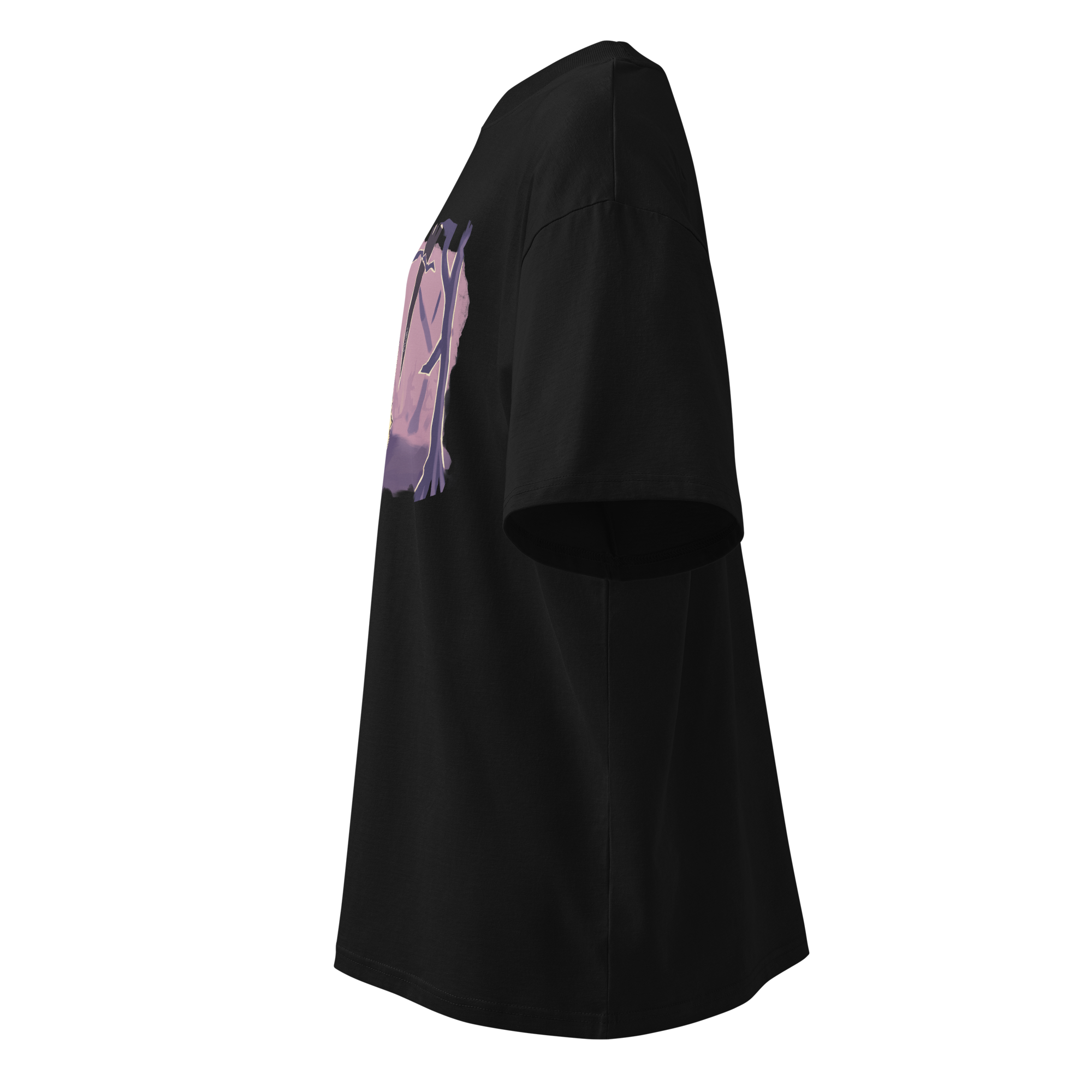 unisex-organic-oversized-high-neck-t-shirt-black-left-68578c952b7d7.png