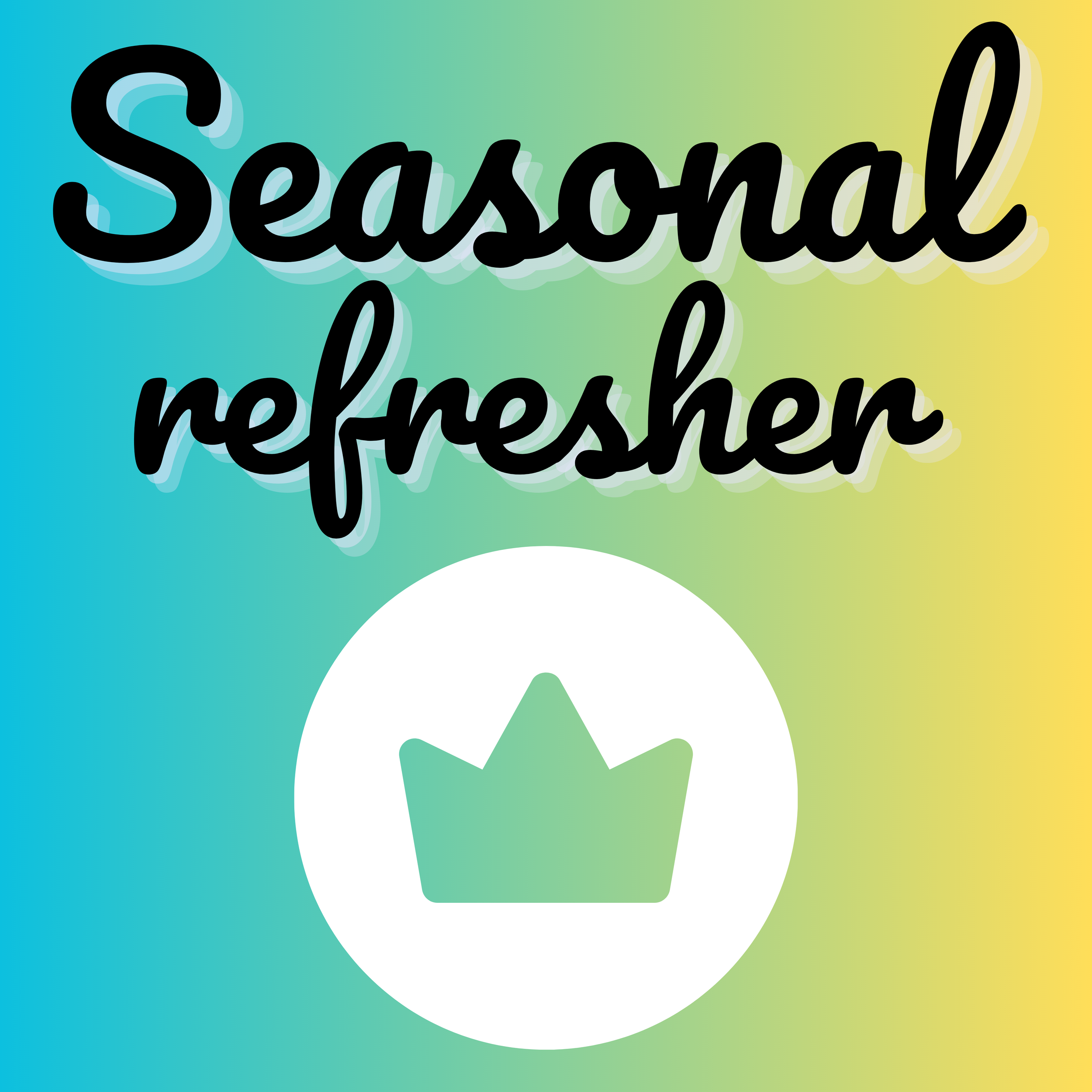 Icon showing 'Seasonal Refresher' to illustrate HoneyPod's Seasonal Refresher Add-On, which is a seasonal upgrade that includes a refresher of all your content.