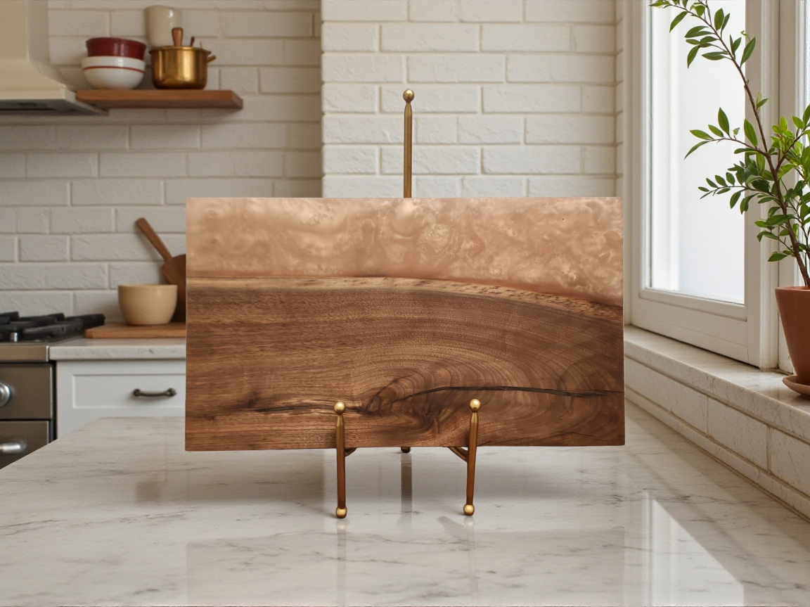 16 x 9 Walnut and Rose Quartz