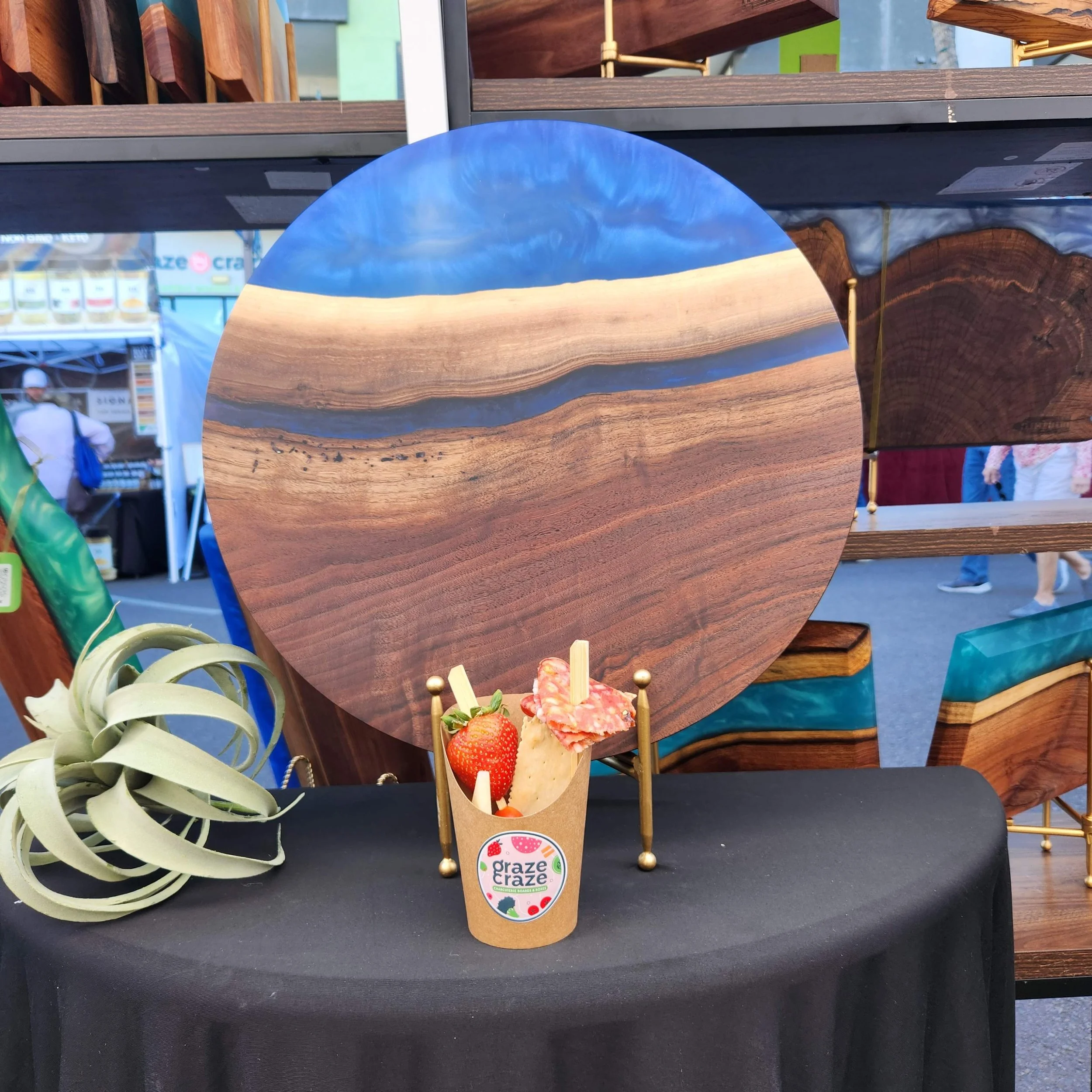 Walnut and Deep Blue Sea