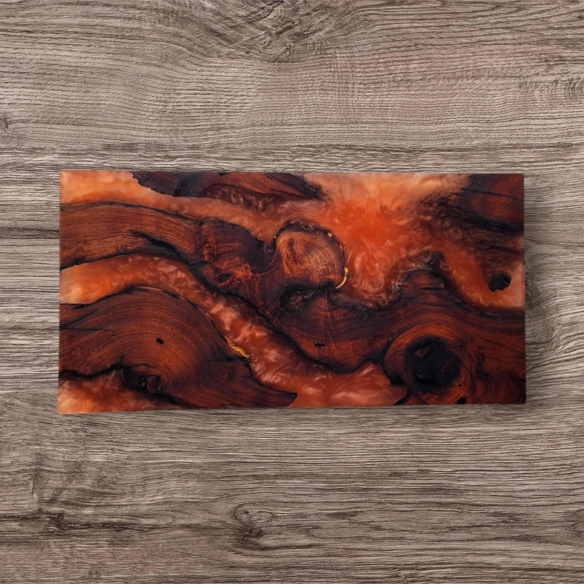 24 x 12 Mesquite with Copper Penny