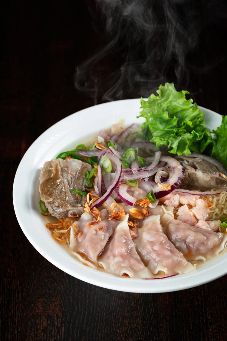 Fish Dumpling Noodle at Le Soleil Clement