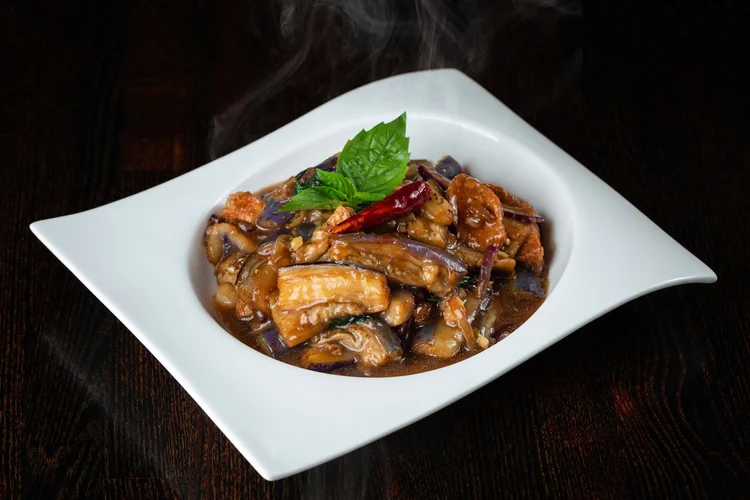Tofu Eggplant at Le Soleil Clement