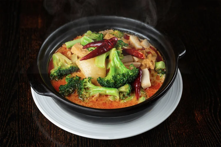Curry Veggies at Le Soleil Clement