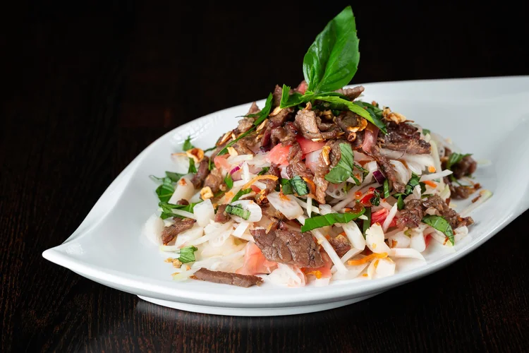 Lotus Root Salad at Le Soleil Clement