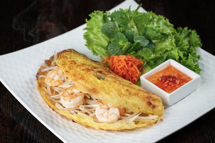 Chicken and Shrimp Crepe at Le Soleil Clement
