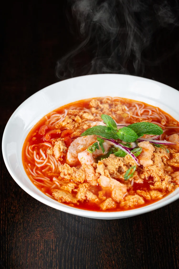 Crab & Shrimp Tomato Soup at Le Soleil Clement