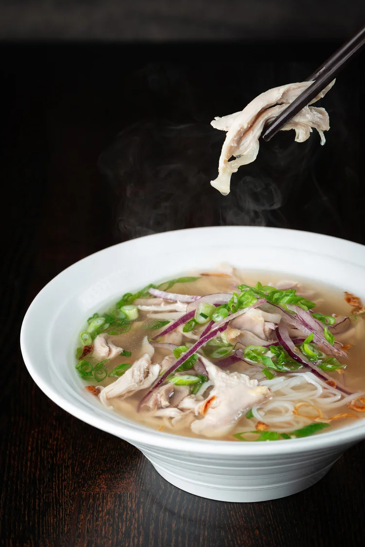 Chicken Pho at Le Soleil Clement